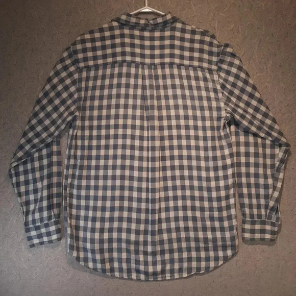 Men's Nevada Long Sleeve Blue & White Plaid  Cotton Shirt Size 40 - Picture 6 of 6